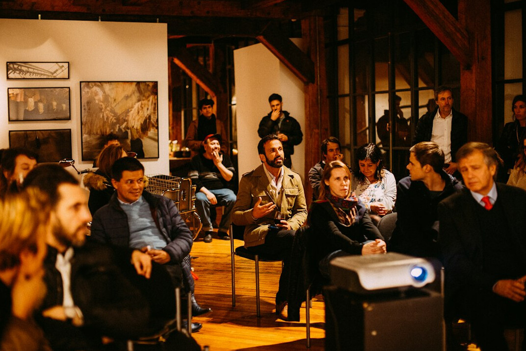 students attending lecture